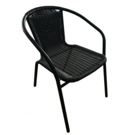 Besk Dārza krēsls pīts metāla 55x56x74 melns (4750959024096)(OTL) | Besk | prof.lv Viss Online