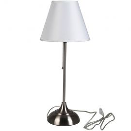 Teiko Table Lamp 60W E27 Matte Nickel (148362)(MT58017A-1_WH) | Table lamps | prof.lv Viss Online