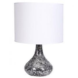Мозаичная настольная лампа 60W E27 серебряная (148037) | Настольные лампы | prof.lv Viss Online