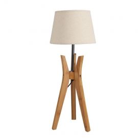 Катрина Настольная лампа 40W E27 деревянная (078200)(VO0875) | Освещение | prof.lv Viss Online