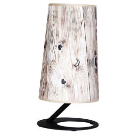Анко Настольная лампа 60W E27 черная/деревянная (060209)(AB_WOOD) | Освещение | prof.lv Viss Online