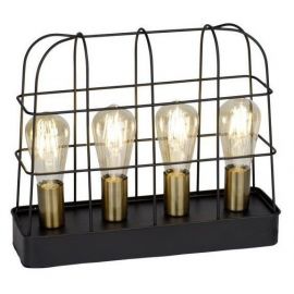 Terneg Table Lamp 4x60W E27 Black/Brass (248387)(98947/76) | Lighting | prof.lv Viss Online