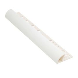 Пластиковый плинтус Genesis для плитки, закругленный, белый (01) 8,5x7 мм 2,5 м | Плинтусы | prof.lv Viss Online