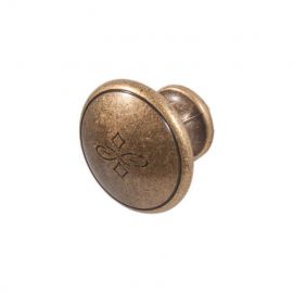 Бозетти Роктурис - кнопка 30 мм, античная медь (24130.030.09) | Мебельные ручки | prof.lv Viss Online