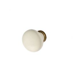 Rokturis Bosetti poga, porcelāns, antīk bronza (P323030) | Mēbeļu rokturi, atvilktņu rokturi | prof.lv Viss Online