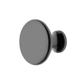 GTV Rokturis Button UDINE 29mm, black (103.025.30.028) | Furniture handles | prof.lv Viss Online