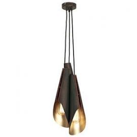 Calyx Chandelier 3x60W E27 Antique Brown/Gold (075544)(09170) | Ceiling lamps | prof.lv Viss Online
