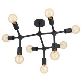 Bocadella Grainy Lamp 9x60W E27 Black (052642)(98318) | Ceiling lamps | prof.lv Viss Online