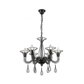 Tarragona Ceiling Lamp 6x40W E14 Black (078011)(LP-6756/6P) | Lighting | prof.lv Viss Online