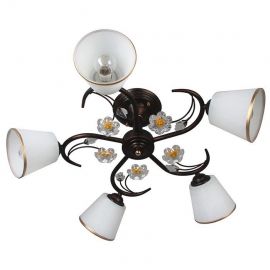 Ceiling Lamp 5x40W E14 Brown (148408)(X0652-5) | Ceiling lamps | prof.lv Viss Online
