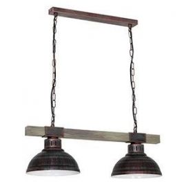 Hakon Wall Lamp 2x60W E27 Antique Brown (075540)(09057.) | Ceiling lamps | prof.lv Viss Online
