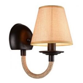 Тросовая настенная лампа 40W, E14, коричнево-черная (148222) (YG16452-1W) | Настенные светильники | prof.lv Viss Online