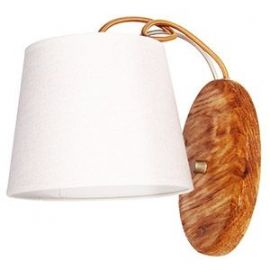 Sienas lampa Wood 60W, E27, krēma (060156) (WK/CREAM) | Apgaismojums | prof.lv Viss Online