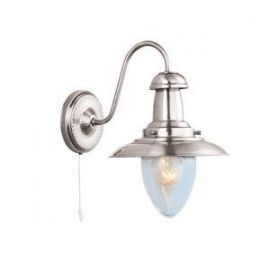 Sienas lampa Searchlight FISHERMAN 60W, E27, sudraba(136061) (5331-1SS) | Sienas lampas | prof.lv Viss Online