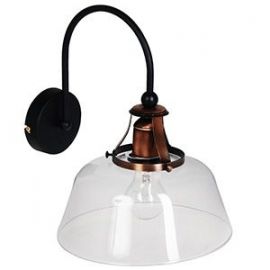 Sienas lampa Celaya 60W, E27, melna/ant. vara (075571) (07805.) | Sienas lampas | prof.lv Viss Online