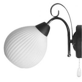 Лампа Huan Sienas 40W, E14, черная/хром (148151) (16120-1W) | Настенные светильники | prof.lv Viss Online
