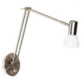 Falko1 LED Wall Light 5W, 3000K, 480lm, brushed nickel (252318) (94149) | Wall lamps | prof.lv Viss Online