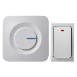 EMOS Wireless Doorbell with Button AC P5729, White | Mailboxes, domophones, doorbells | prof.lv Viss Online