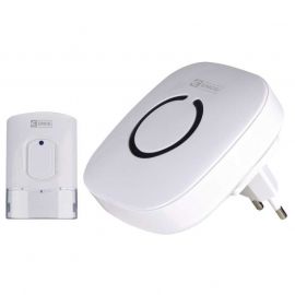 EMOS Wireless Doorbell with Button 838W, White | Mailboxes, domophones, doorbells | prof.lv Viss Online
