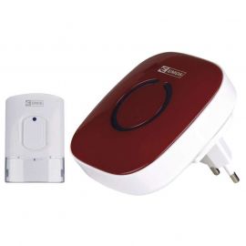 Беспроводной дверной звонок EMOS с кнопкой 838R, красный | Почтовые ящики, домофоны, дверные звонки | prof.lv Viss Online