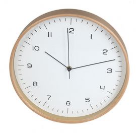 4Living Wall Clock Wooden, 31.7x31.7x4.5cm (016089)(307523) | Clocks | prof.lv Viss Online