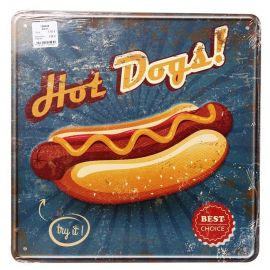 Metal decor HOT DOG 30x30cm (189438)(72628003) | Wall paintings and pictures | prof.lv Viss Online