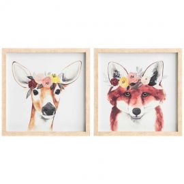 4Living Ankle Forest Animals 40x40cm (008199)(307577) | Wall paintings and pictures | prof.lv Viss Online