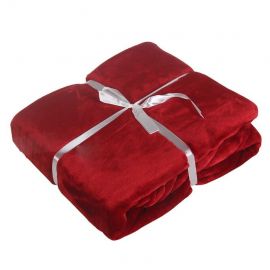 4Living Fleece Blanket SOFT 130x170cm Red (028339)(322845) | Bed covers and blankets | prof.lv Viss Online