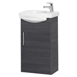 Riva SA 40-18A Sink Cabinet, Grey (SA 40-18A Rigoletto Anthracite) | Riva | prof.lv Viss Online