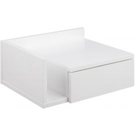 Home4You Ashlan Nightstand, 32x40x16.5cm, White (AC96372) | Bedside tables | prof.lv Viss Online