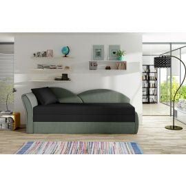 Eltap Aga Retractable Corner Sofa 80x218x77cm Left Corner Black/Green (Ag21) | Beds | prof.lv Viss Online