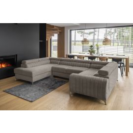 Диван Eltap Louis Poco угловой раскладной 202x347x92 см, серый (CO-LOU-LT-07PO) | Eltap | prof.lv Viss Online