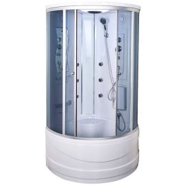 Duschy 6026 103x103cm Massage Shower Cabin Silver | Shower cabines | prof.lv Viss Online
