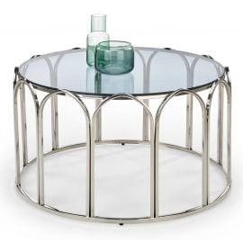 Halmar Olivia Coffee Table 81x47cm, Chrome (V-CH-OLIVIA-LAW) | Glass tables | prof.lv Viss Online