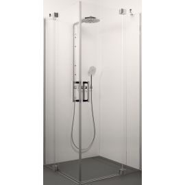 Glass Service Jessica 80x80cm H=200cm Square Shower Enclosure Transparent Chrome (80x80JES) | Shower cabines | prof.lv Viss Online