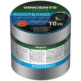 Vincents Polyline Roofband Self-Adhesive Polymer Bitumen Tape | Roofing consumables | prof.lv Viss Online