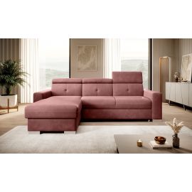 Eltap Fresia Lux Corner Pull-Out Sofa 176x247x104cm, Pink (CO-FR-LT-24LU) | Living room furniture | prof.lv Viss Online