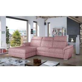 Eltap Trevisco Omega Corner Pull-Out Sofa 216x272x100cm, Pink (Tre_19) | Corner couches | prof.lv Viss Online