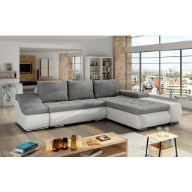 Stūra Dīvāns Izvelkams Eltap Ontario Sawana/Soft 53x296x88cm, Pelēks (Ot18) | Mīkstās mēbeles | prof.lv Viss Online