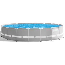 INTEX Frame Pool with Water Filtration Prism 26732NP 549x122cm Gray | Swimming pools | prof.lv Viss Online