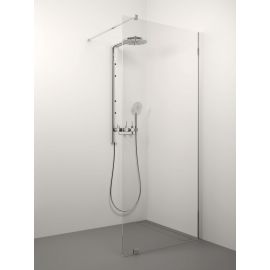 Glass Service Erika 110cm 110ERI Shower Wall Transparent Chrome | Shower doors and walls | prof.lv Viss Online
