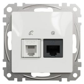 Schneider Electric Sedna Design Socket with Data/Telephone Connection | Mounted switches and contacts | prof.lv Viss Online