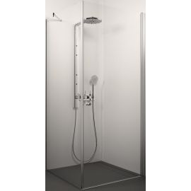 Glass Service Fascino 70x70cm H=200cm Square Shower Enclosure Transparent Chrome (70x70FAS) | Shower cabines | prof.lv Viss Online