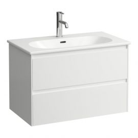 Шкаф для ванной комнаты Laufen Lua с раковиной, глянцево-белый (H8600872611041) | Мебель для ванной | prof.lv Viss Online