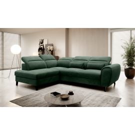 Eltap Noble Loco Corner Pull-Out Sofa 201x255x100cm, Green (CO-NOB-LT-35LO) | Sofas | prof.lv Viss Online