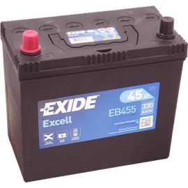 Auto Akumulators Exide Excell EB455 45Ah, 330A | Auto akumulatori | prof.lv Viss Online