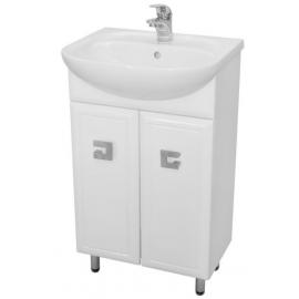 Aqua Rodos Mobis 50 Bathtub Mixer with Cabinet White (195750) | Bathroom furniture | prof.lv Viss Online