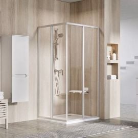 Ravak Supernova 100cm H=195cm SRV2-100 S Square Shower Enclosure Pearl White (1 Side) (14VA01O211) | Ravak | prof.lv Viss Online