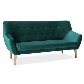 Софа Nordic 3 Velvet нераскладывающаяся 180x55x90 см, зеленая (NORDIC3V78) | Мебель для гостиной | prof.lv Viss Online