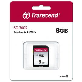 Transcend 300S SD Memory Card 20MB/s, Black/White | Memory cards | prof.lv Viss Online
